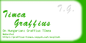 timea graffius business card